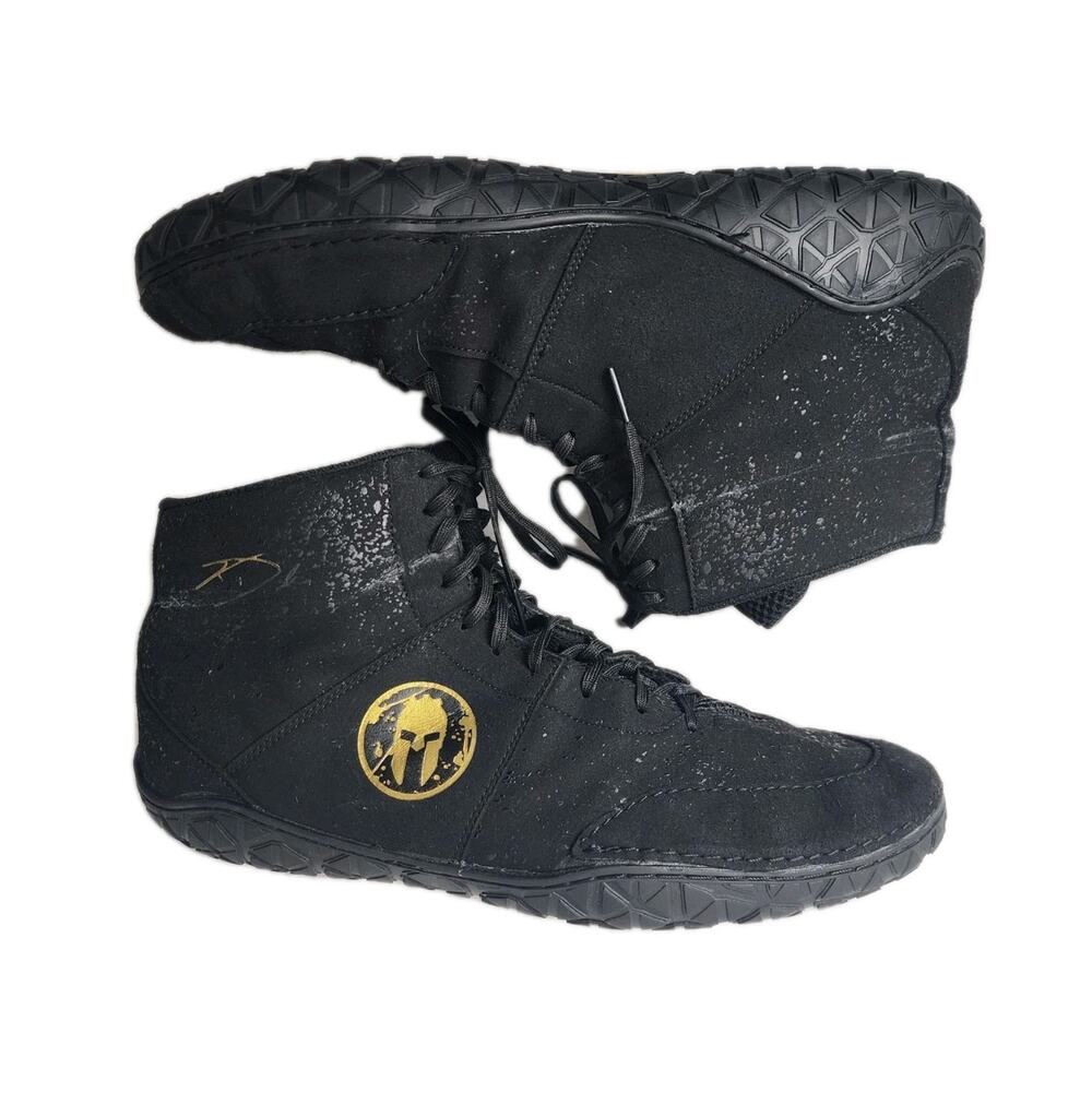 Dake Spartan Combat Wrestling Shoes Black Size 14 Mens Boys Sports Sportswear